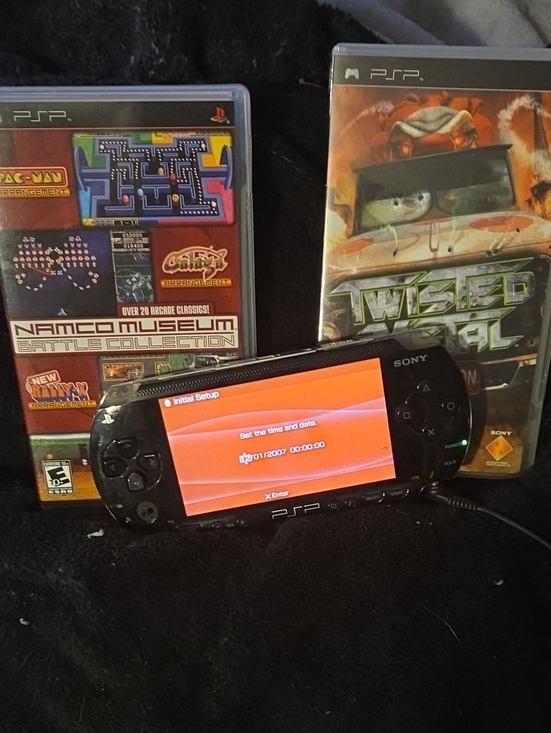 Sony Other - Sony PSP Slim Portable Gaming Console in Black with 2 Games